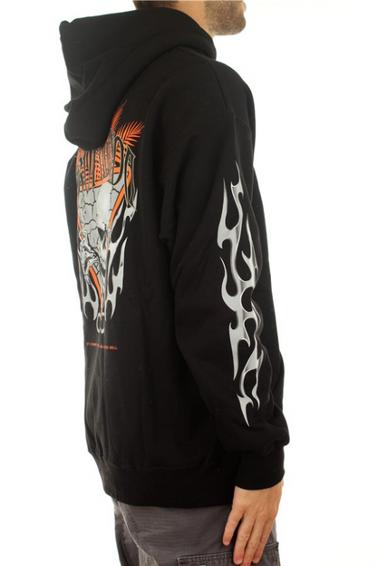 Propaganda Felpa con Cappuccio Skeleton Hoodie 21FWPRFE540-01 nero