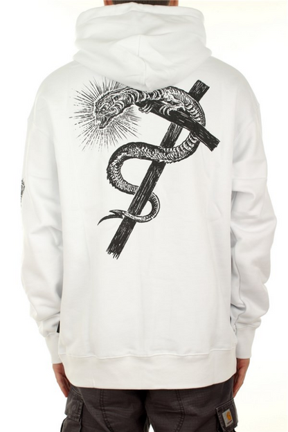 Propaganda Felpa con Cappuccio XV Monster 21FWPRFE572-02 white