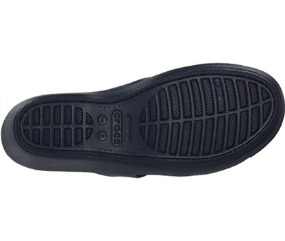 Crocs sandalo da donna con tallone rialzato Patricia II 11661 blu-stucco