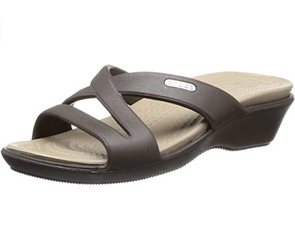 Crocs sandalo da donna con rialzo Patricia II 11661 espresso