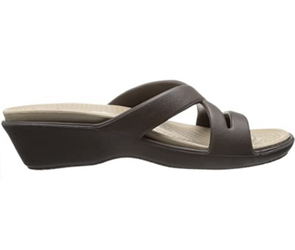 Crocs sandalo da donna con rialzo Patricia II 11661 espresso