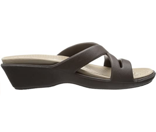 Crocs sandalo da donna con rialzo Patricia II 11661 espresso