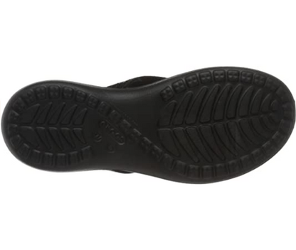 Crocs sandalo infradito da donna Capri V Sequin 204311 001 nero