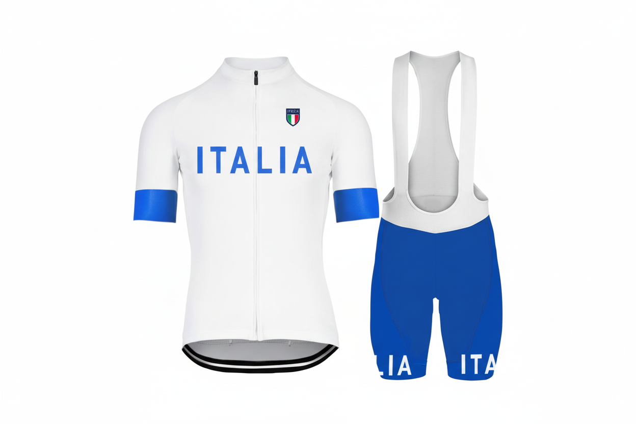 Completino Ciclismo Italia Uomo – Maglia + Pantaloncini Estate