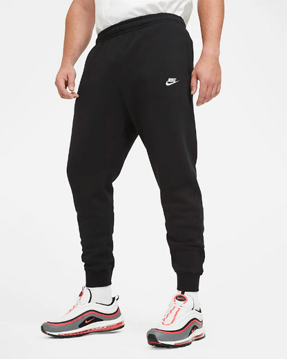 Nike Pantalone sportivo da adulto con elastico al fondo Jogger Club Fleece BV2671 010 nero