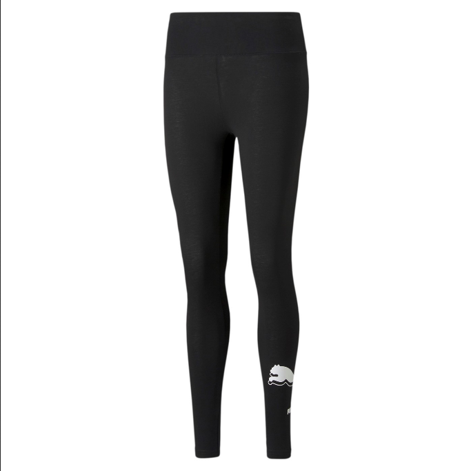 Puma pantalone sportivo elasticizzato da donna Power Logo Legging 589544 01 nero