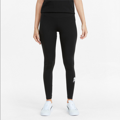 Puma pantalone sportivo elasticizzato da donna Power Logo Legging 589544 01 nero