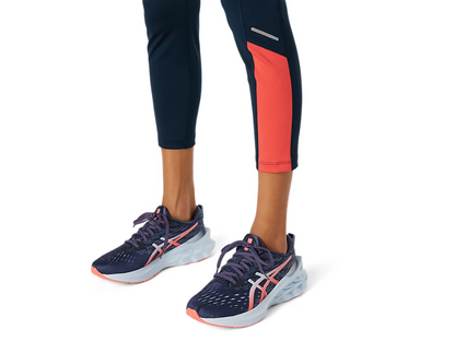 Asics pantalone sportivo aderente da donna Tokyo Highwaist Tight 2012A795 404 blu