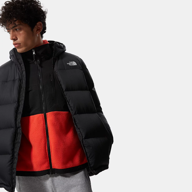 The North Face Piumino Uomo Diablo Down Hood NF0A4M9LKX7 Nero Fill Cappuccio