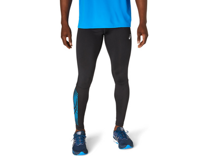 Asics pantalone sportivo aderente per la corsa Icon Tight 2011B050 005 nero-blu