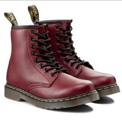 Dr. Martens anfibio da ragazzi 1460 J Softy T 15382601 rosso ciliegia