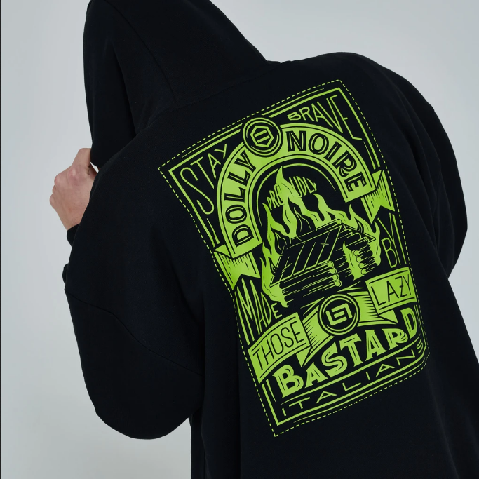 Dolly Noire Felpa con Cappuccio Bastard SW070-SK-01 black