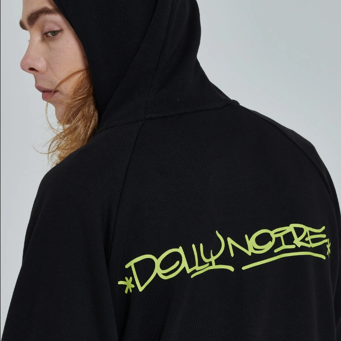 Dolly Noire Felpa Hexagon Logo DLYNR SW068-SA-03 Nero Giallo