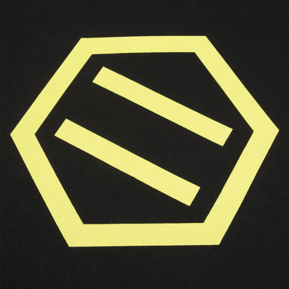 Dolly Noire Felpa Hexagon Logo DLYNR SW068-SA-03 Nero Giallo