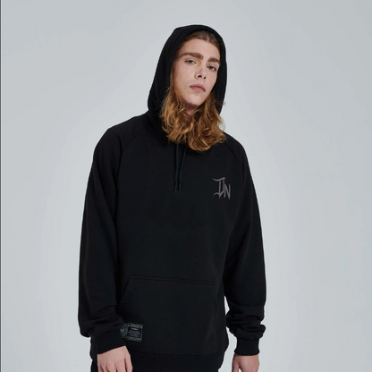 Dolly Noire Felpa con Cappuccio Over Lettering 3D SW114-SK-01 black