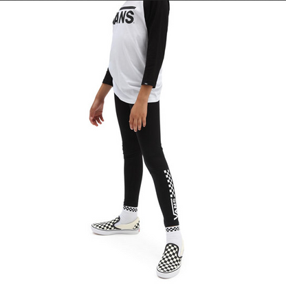Vans pantalone Leggings da bambina Chalkboard VN0A5ATXY28 nero-bianco