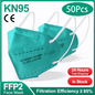 Mascherine FFp2 kn95 adulti 5 strati  approvato CE