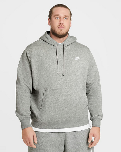Nike Felpa con cappuccio Club Over The Head BV2654 063 dark grey heather