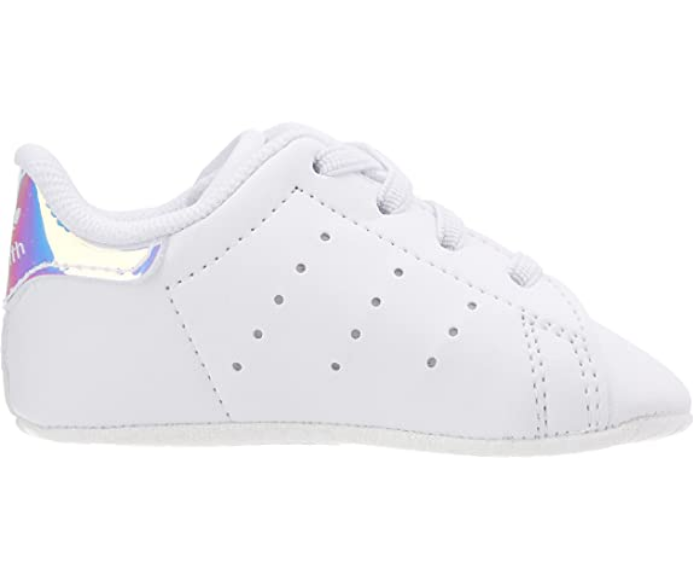 Adidas Original scarpa sneakers da culla Stan Smith Crib FY7892 bianco argento