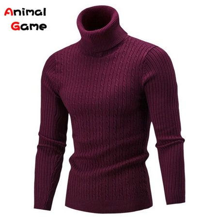 Maglione dolcevita caldo invernale maglione lavorato a maglia