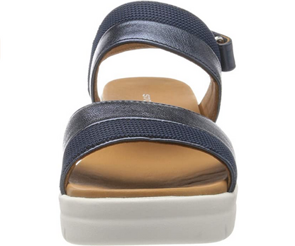 Stonefly sandalo casual da donna Aqua III 11 in pelle laminata 213783 100 limo blu