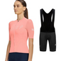 Women's summer outfit, women's summer cycling apparel, jersey and shorts set