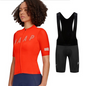 Women's summer outfit, women's summer cycling apparel, jersey and shorts set
