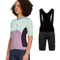Women's summer outfit, women's summer cycling apparel, jersey and shorts set