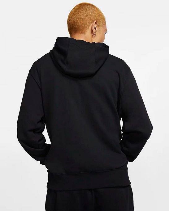 Nike Felpa da uomo con cappuccio e cerniera intera Sportswear Club  BV2648-010 nero