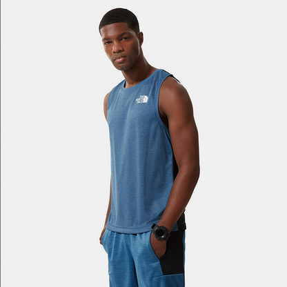The North Face Canotta uomo Mountain Athletics NF0A5IEV5V9 banff blue dark heather-black