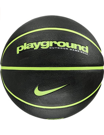 Nike pallone da pallacanestro Everyday Playground misura 7 100.4498.085.07 nero-limone