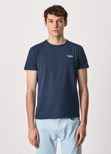 Pepe Jeans maglietta maniche corte Original Basic T-shirt PM508212 595 navy