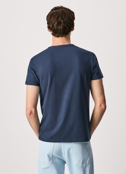 Pepe Jeans maglietta maniche corte Original Basic T-shirt PM508212 595 navy