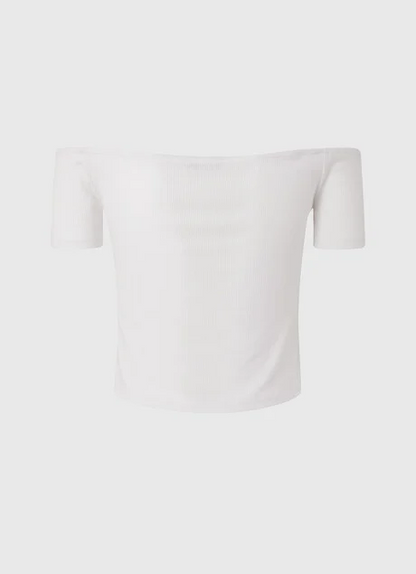 Pepe Jeans T-Shirt con nodo BETH PL505136 800 white