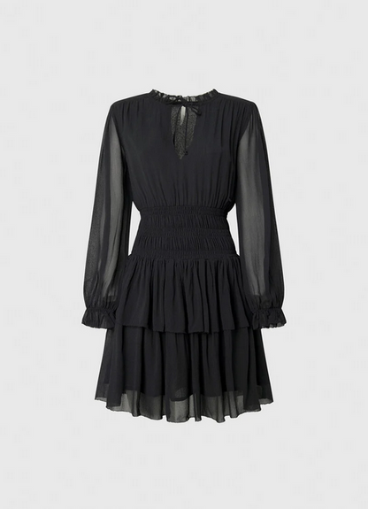 Pepe Jeans Lucy Romantic Mini Dress PL953018 999 black