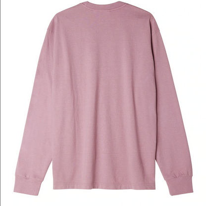 Obey magletta manica lunghe da uomo con tasca 131030116 lilla