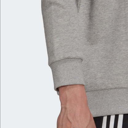 Adidas Originals Felpa girocollo da uomo Adicolor Classics Trefoil Cnewneck H06650 grigio-bianco