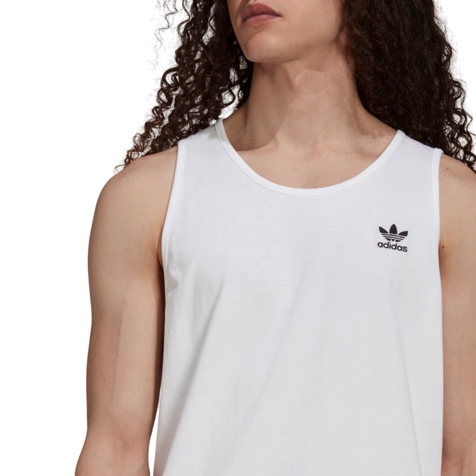 Adidas canotta sportiva da uomo Adicolor Essentials Trefoil H35497 bianco