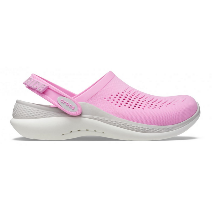 Crocs ciabatta sabot da donna LiteRide 360° Clog 206708 6SW rosa-grigio