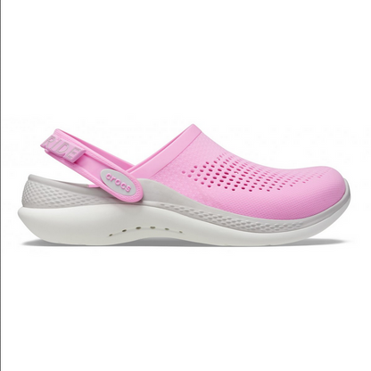 Crocs ciabatta sabot da donna LiteRide 360° Clog 206708 6SW rosa-grigio