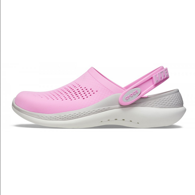Crocs ciabatta sabot da donna LiteRide 360° Clog 206708 6SW rosa-grigio