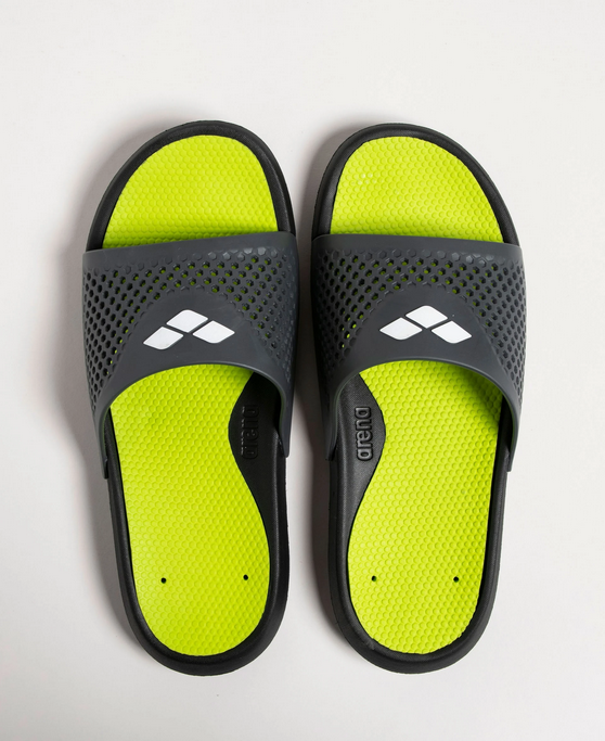 Arena Ciabatta piscina Bruno 004372 101 black-lime-grey