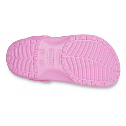 Crocs sandalo a sabot da bambina Classic Clog 206991 6SW rosa