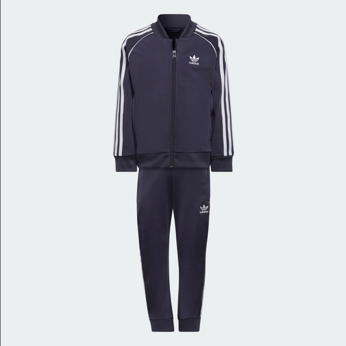 Adidas Originals Tuta Track Adicolor uniserx da bambino HF7472 blu-bianco