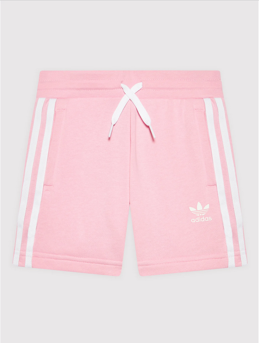 Adidas completo da ragazza t-shirt e pantaloncino HC9507 white-true pink