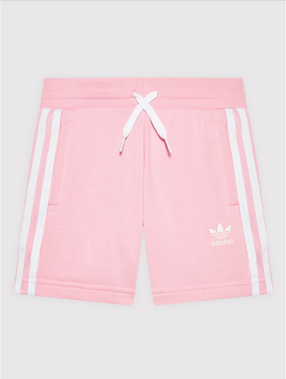 Adidas completo da ragazza t-shirt e pantaloncino HC9507 white-true pink