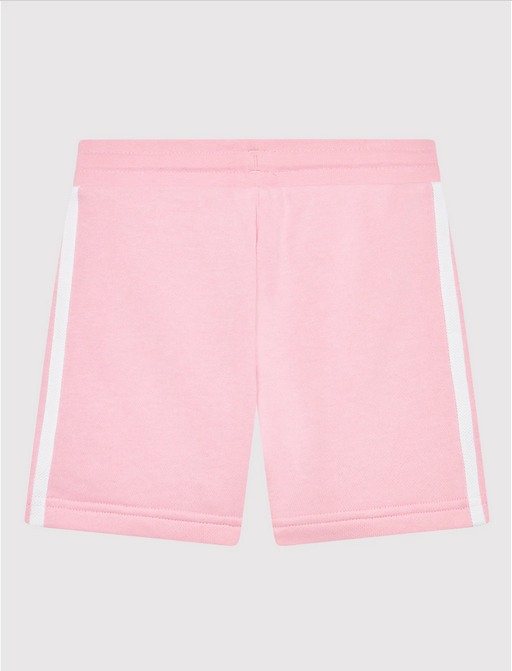 Adidas completo da ragazza t-shirt e pantaloncino HC9507 white-true pink