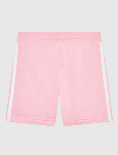 Adidas completo da ragazza t-shirt e pantaloncino HC9507 white-true pink