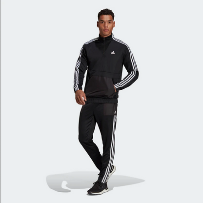 Adidas Tuta sportiva da uomo Aeroready Tricot Quarter Zip HE2233 nero bianco