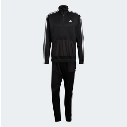 Adidas Tuta sportiva da uomo Aeroready Tricot Quarter Zip HE2233 nero bianco